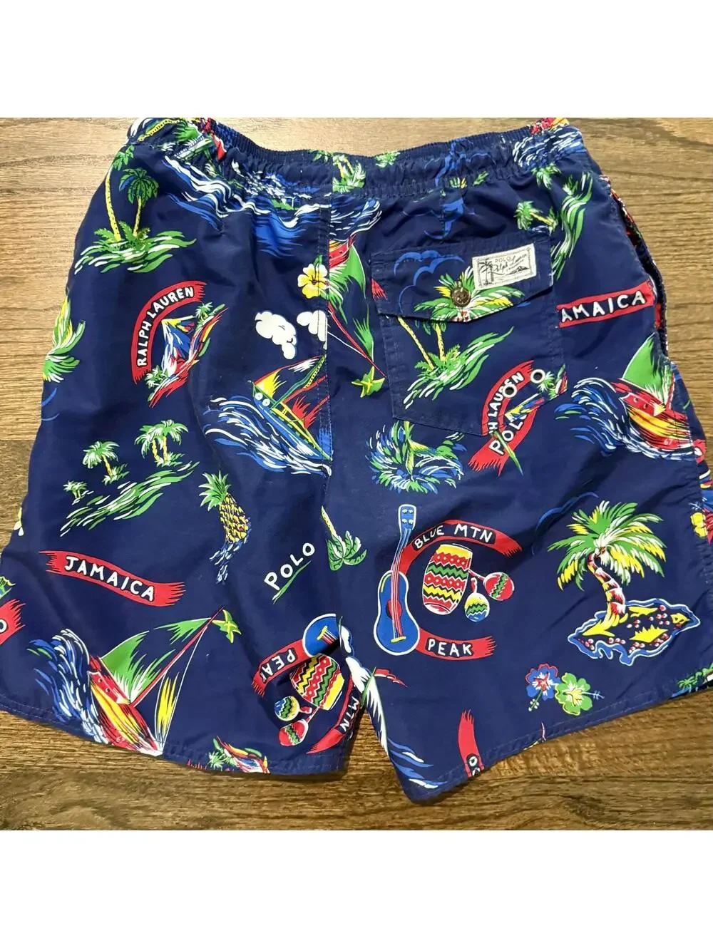 Polo Ralph Lauren Boys Jamaica Traveler Tropical All-Day Beach Shorts M 10/12